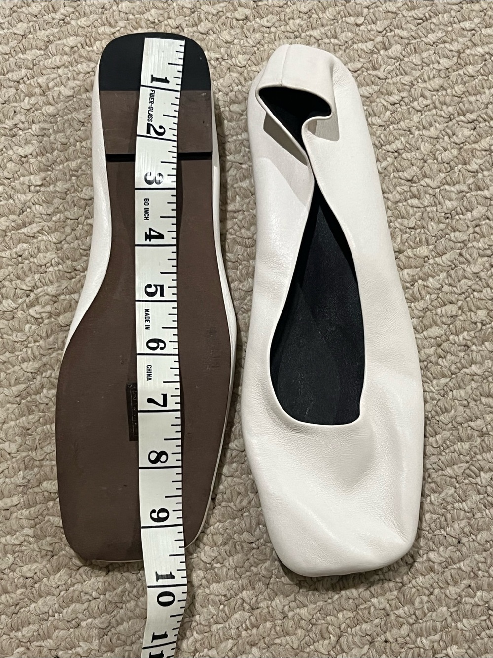The Row Lambskin Leather Ballerina Flats - Picture 5 of 7